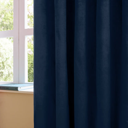 Furn Ultimate Velvet Eyelet Curtains - Royal