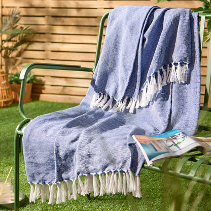 Furn Dessa Outdoor Throw - Cobalt