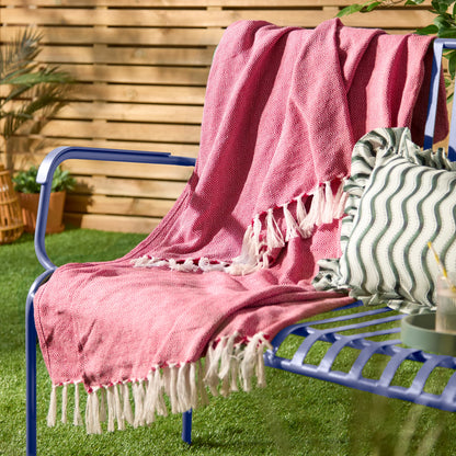 Furn Dessa Outdoor Throw - Fuchsia