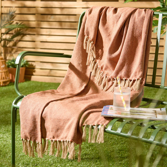 Furn Dessa Outdoor Throw - Terracotta