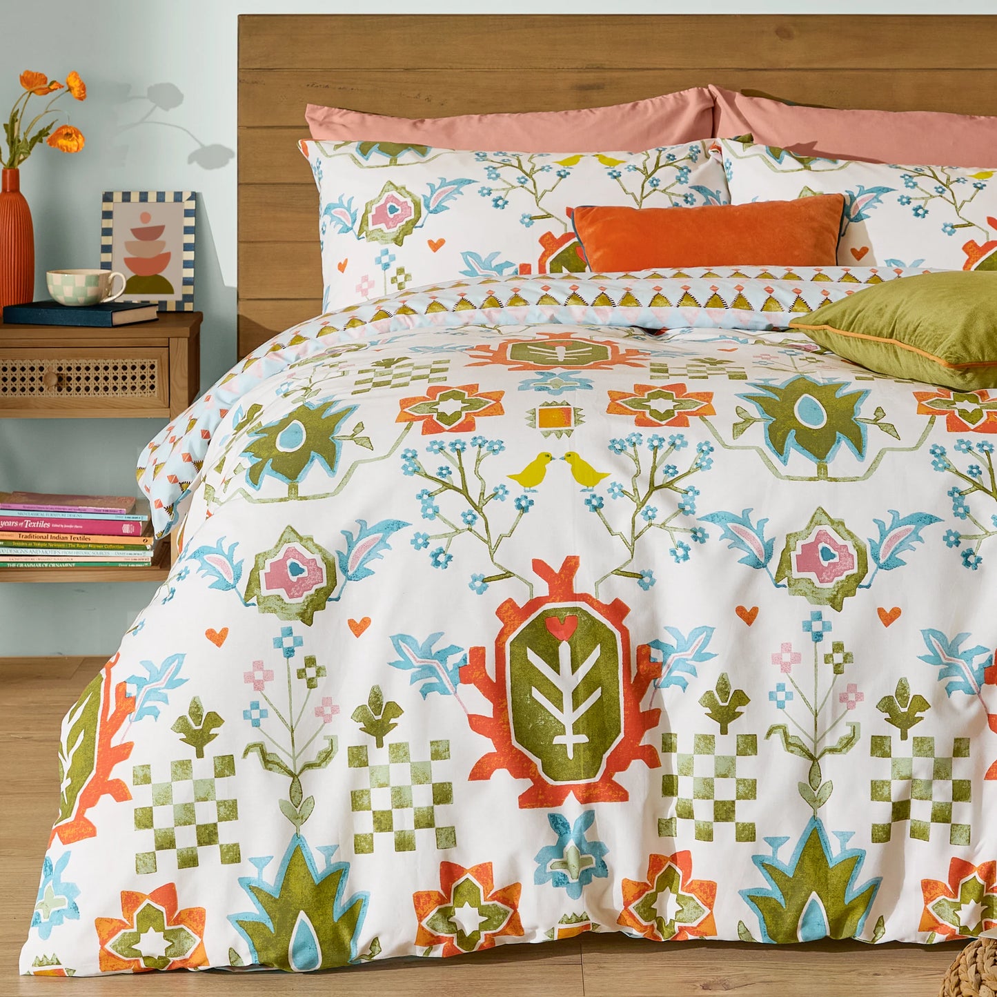 Furn Dilara Duvet Cover Set - Blue