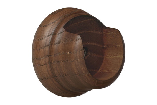 Hallis Eden 35mm Wooden Curtain Pole Recess Bracket - Cocoa