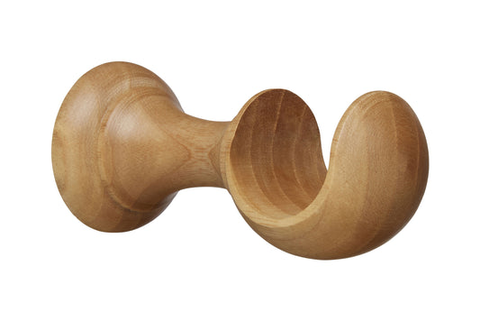Hallis Eden 35mm Wooden Curtain Pole Cup Bracket - Natural Ash