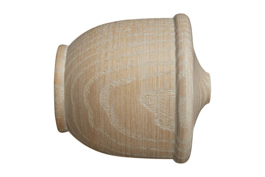 Hallis Eden 35mm Urn Wooden Curtain Pole Finial - Oatmeal