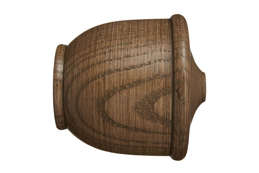 Hallis Eden 35mm Urn Wooden Curtain Pole Finial - Sisal