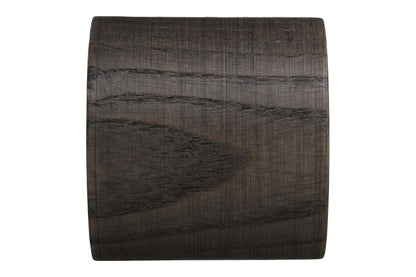 Hallis Eden 35mm End Cap Wooden Curtain Pole Finial - Umber