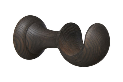 Hallis Eden 35mm Wooden Curtain Pole Cup Bracket - Umber