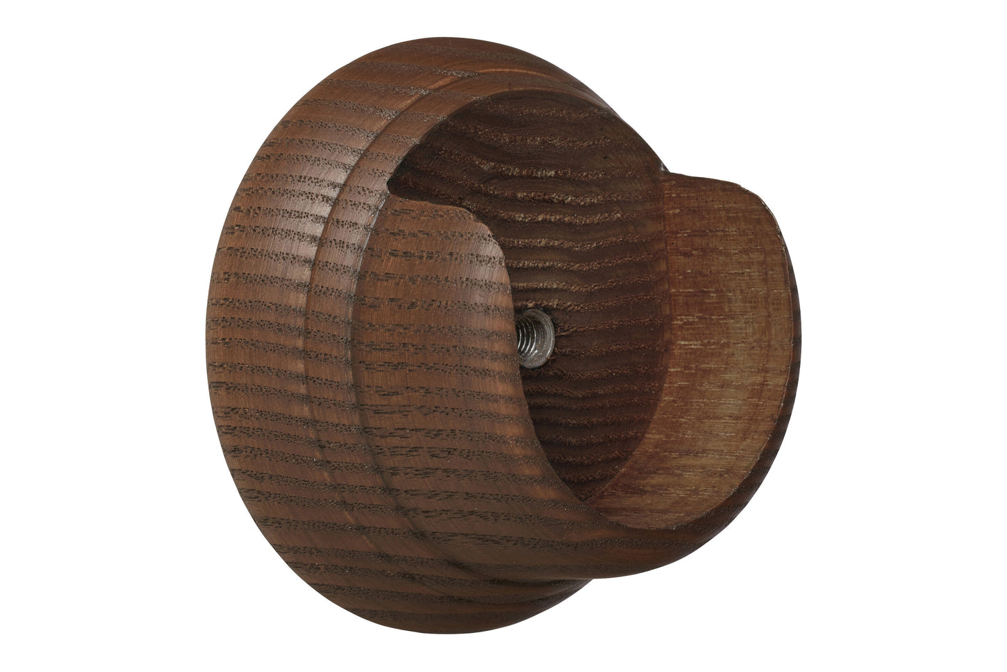 Hallis Eden 45mm Wooden Curtain Pole Recess Bracket - Cocoa