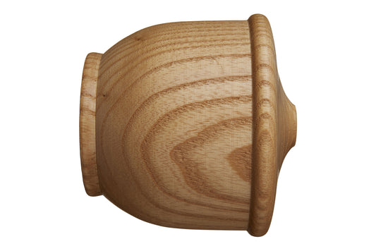 Hallis Eden 45mm Urn Wooden Curtain Pole Finial - Natural Ash