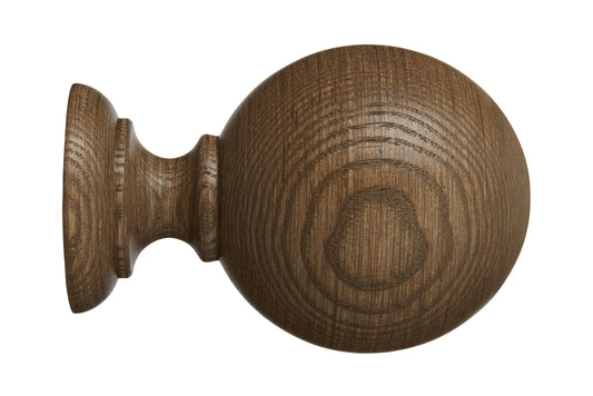 Hallis Eden 45mm Ball Wooden Curtain Pole Finial - Sisal