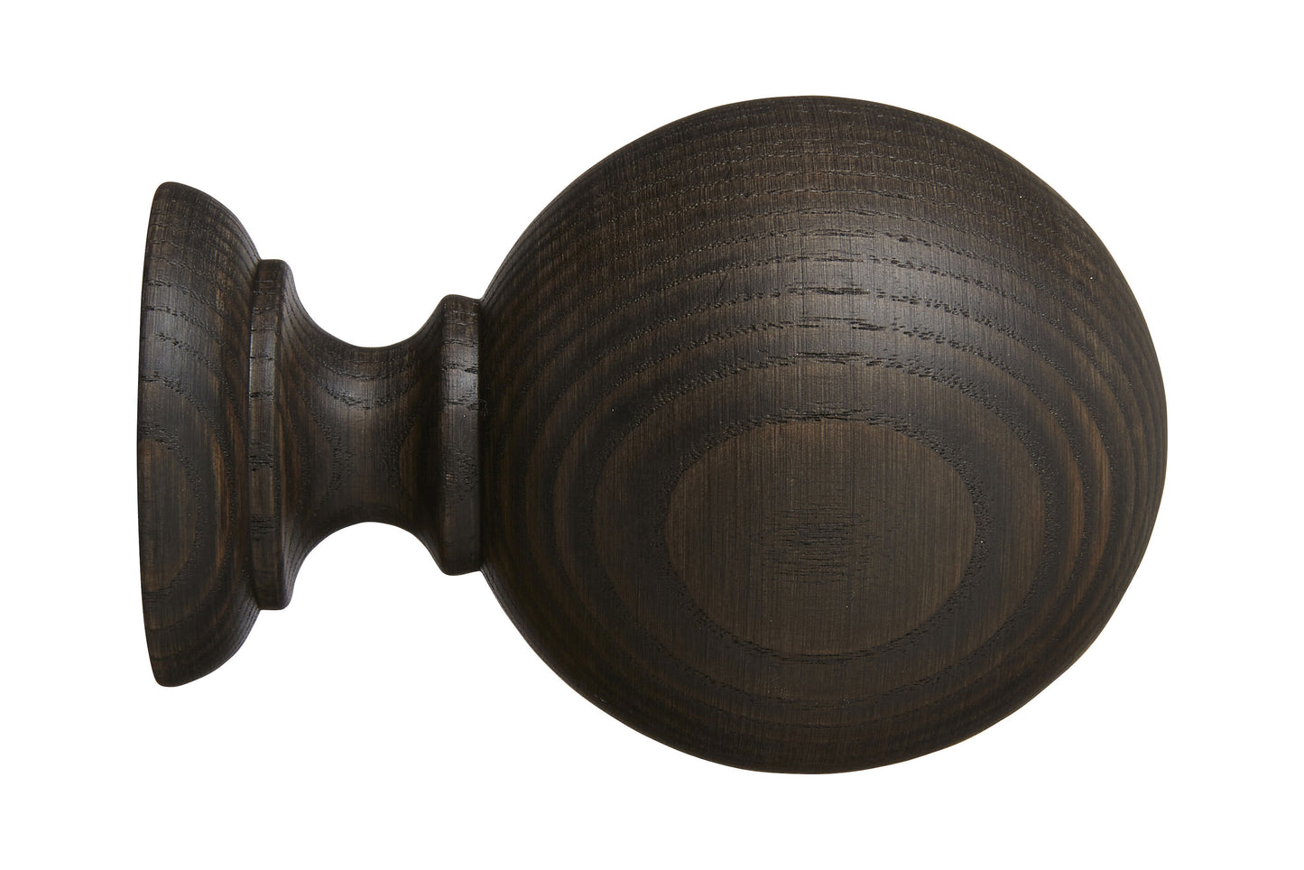 Hallis Eden 45mm Ball Wooden Curtain Pole Finial - Umber