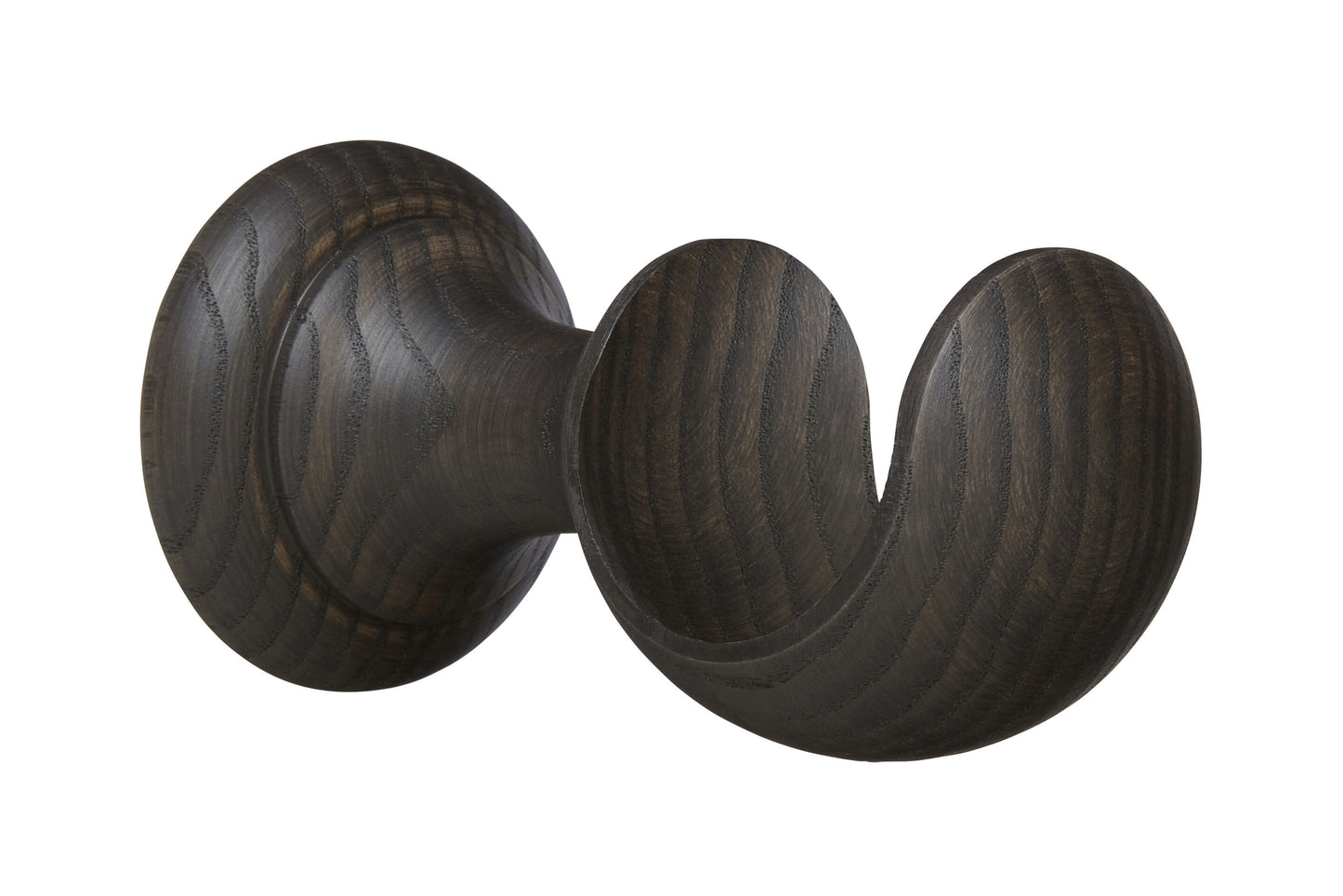 Hallis Eden 45mm Wooden Curtain Pole Cup Bracket - Umber