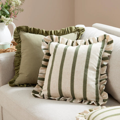 Wylder Effie Cushion - Sage/Green