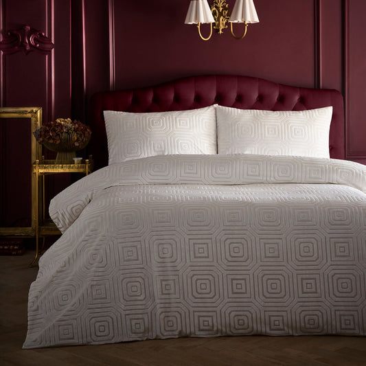 Laurence Llewelyn-Bowen Emile Duvet Cover Set - Cream