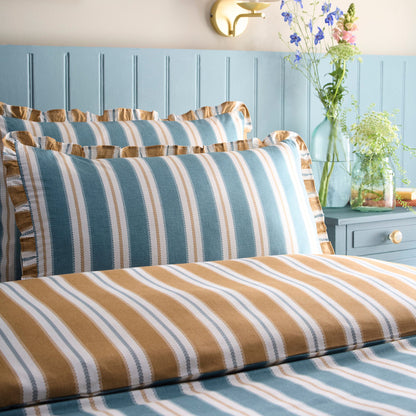 Appletree Heritage Eloise Stripe Duvet Cover Set - Teal