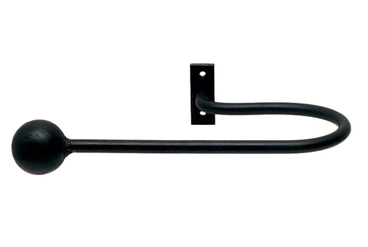 Hallis Artisan Cannon Wrought Iron Extended Metal Curtain Holdbacks (Pair)