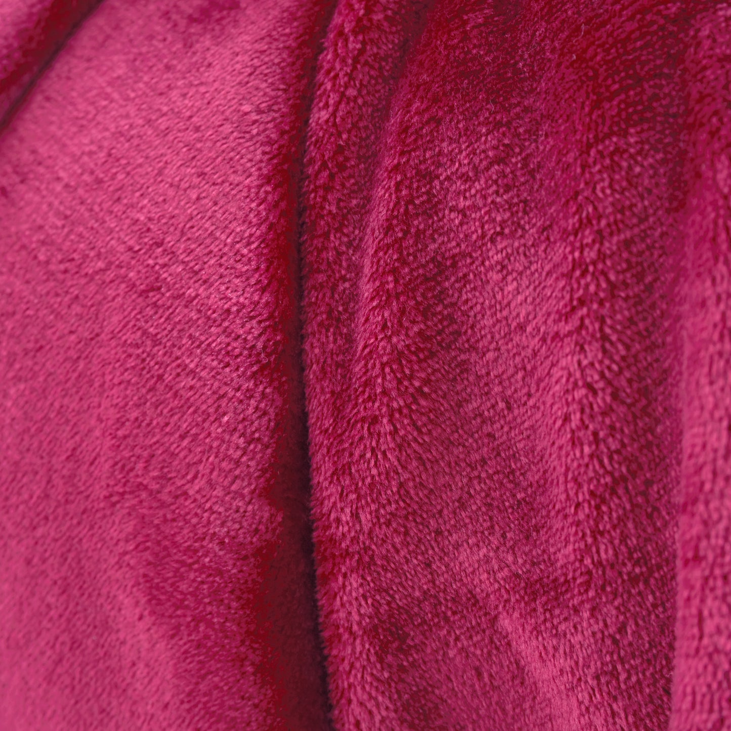 Catherine Lansfield Raschel Velvet Touch Throw - Hot Pink