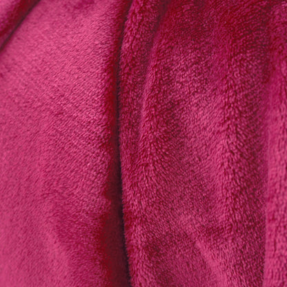 Catherine Lansfield Raschel Velvet Touch Throw - Hot Pink