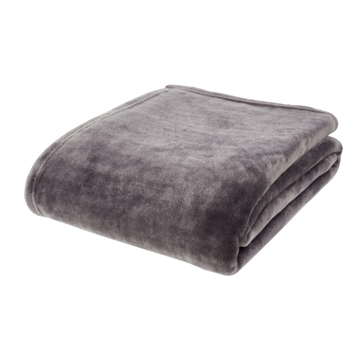 Catherine Lansfield Raschel Velvet Touch Throw - Charcoal
