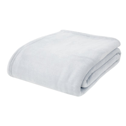 Catherine Lansfield Raschel Velvet Touch Throw - Silver