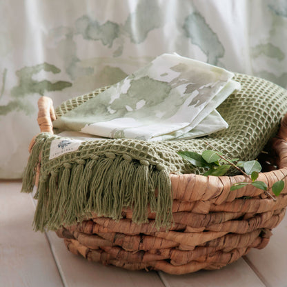 Edale Duvet Cover Set by Appletree Loft in Green - Duvet Cover Set - Appletree Loft
