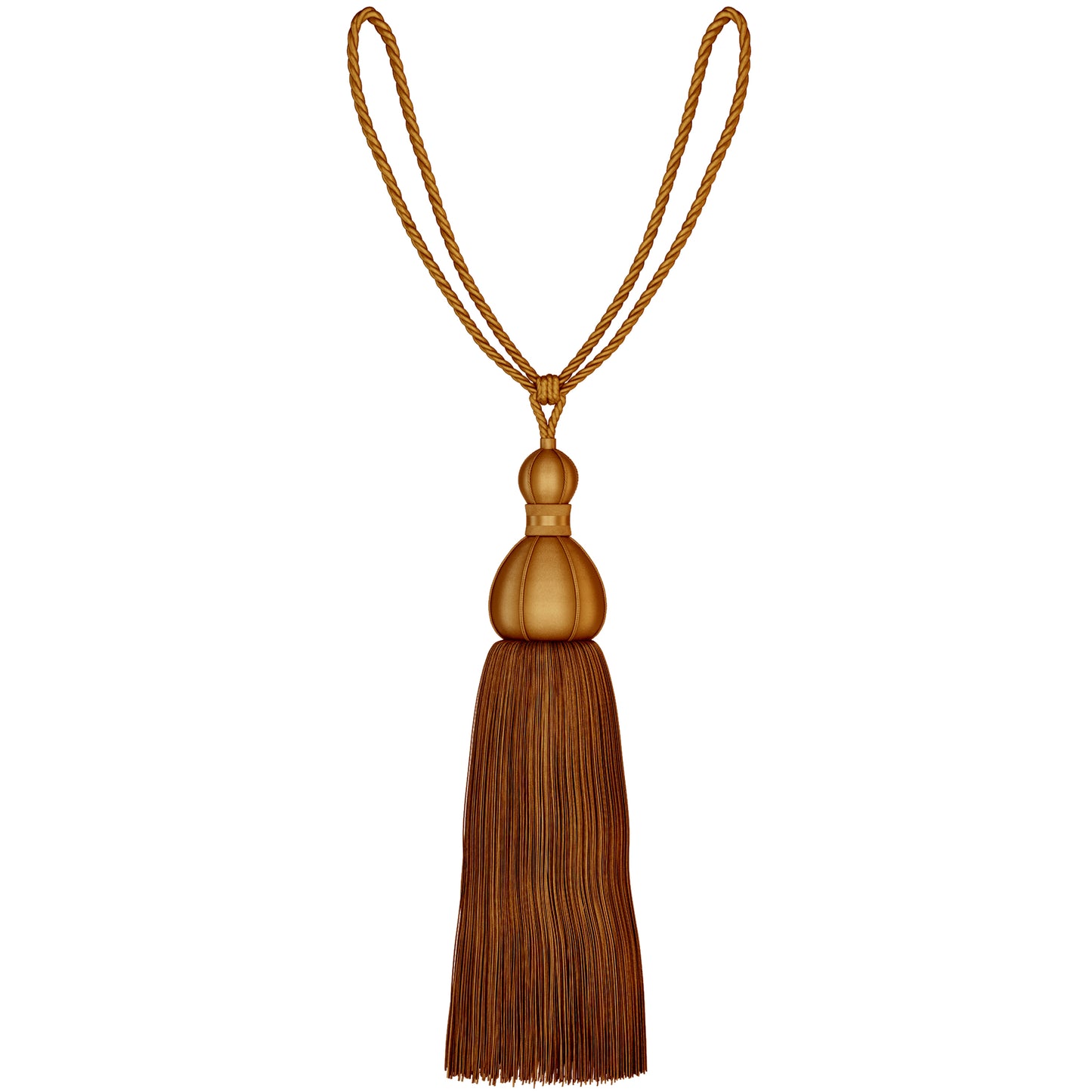 Speedy Ellie Tassel Tiebacks (Pair) - Burnt Orange