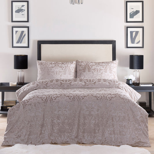 Firenza Duvet Cover Set by Laurence Llewelyn-Bowen in Linen - Duvet Cover Set - Laurence Llewelyn-Bowen