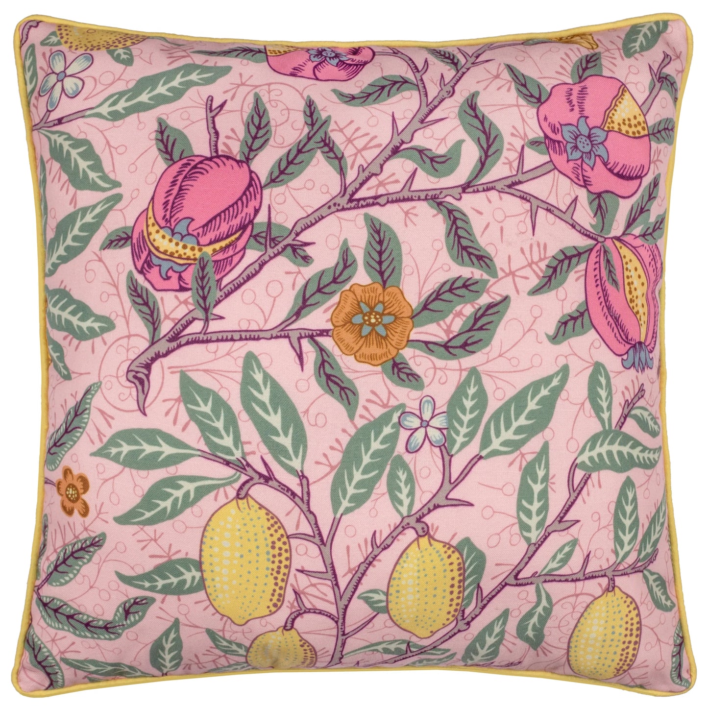 Morris & Co Fruits Outdoor Cushion - Pink/Lemon