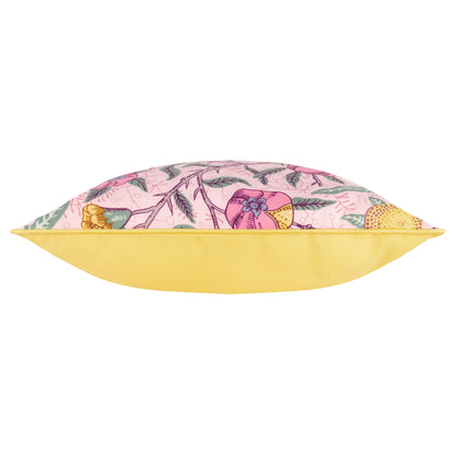 Morris & Co Fruits Outdoor Cushion - Pink/Lemon