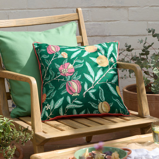 Morris & Co Fruits Outdoor Cushion - Green/Lemon