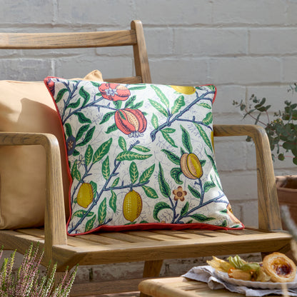 Morris & Co Fruits Outdoor Cushion - Yellow/Tomato Red