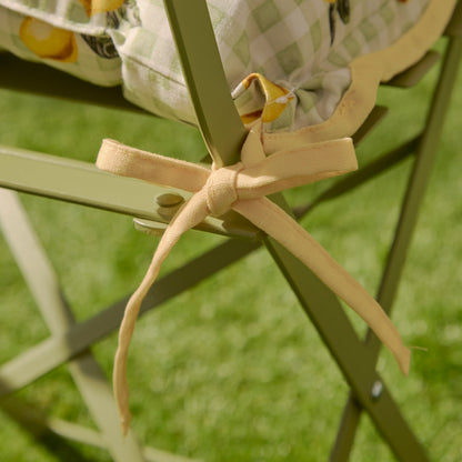 Furn Fruits Lemons Outdoor Seat Pads (Pair) - Sage