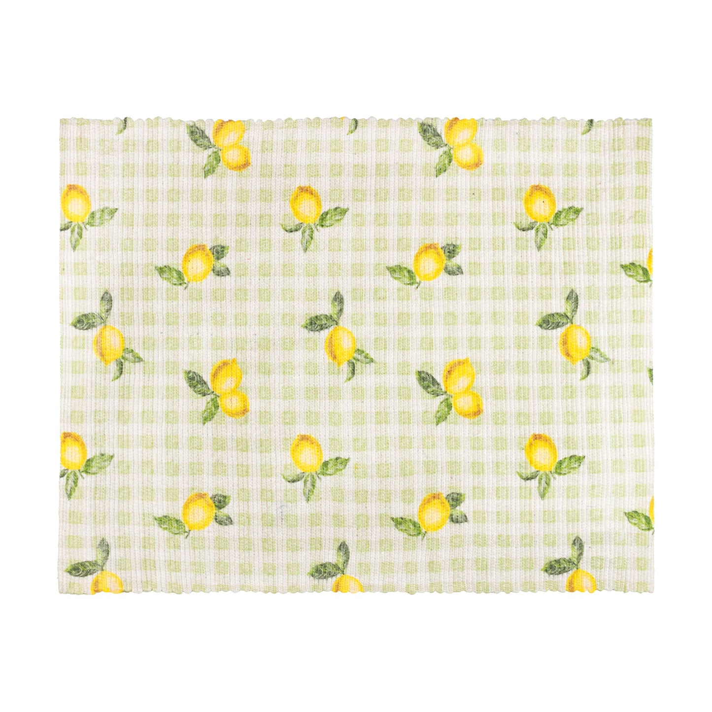 Furn Fruits Lemons Indoor/Outdoor Placemats (Pack of 4) - Sage