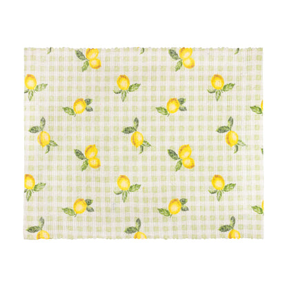 Furn Fruits Lemons Indoor/Outdoor Placemats (Pack of 4) - Sage
