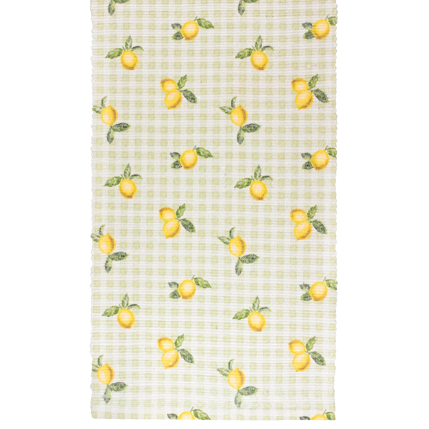 Furn Fruits Lemons Indoor/Outdoor Table Runner - Sage