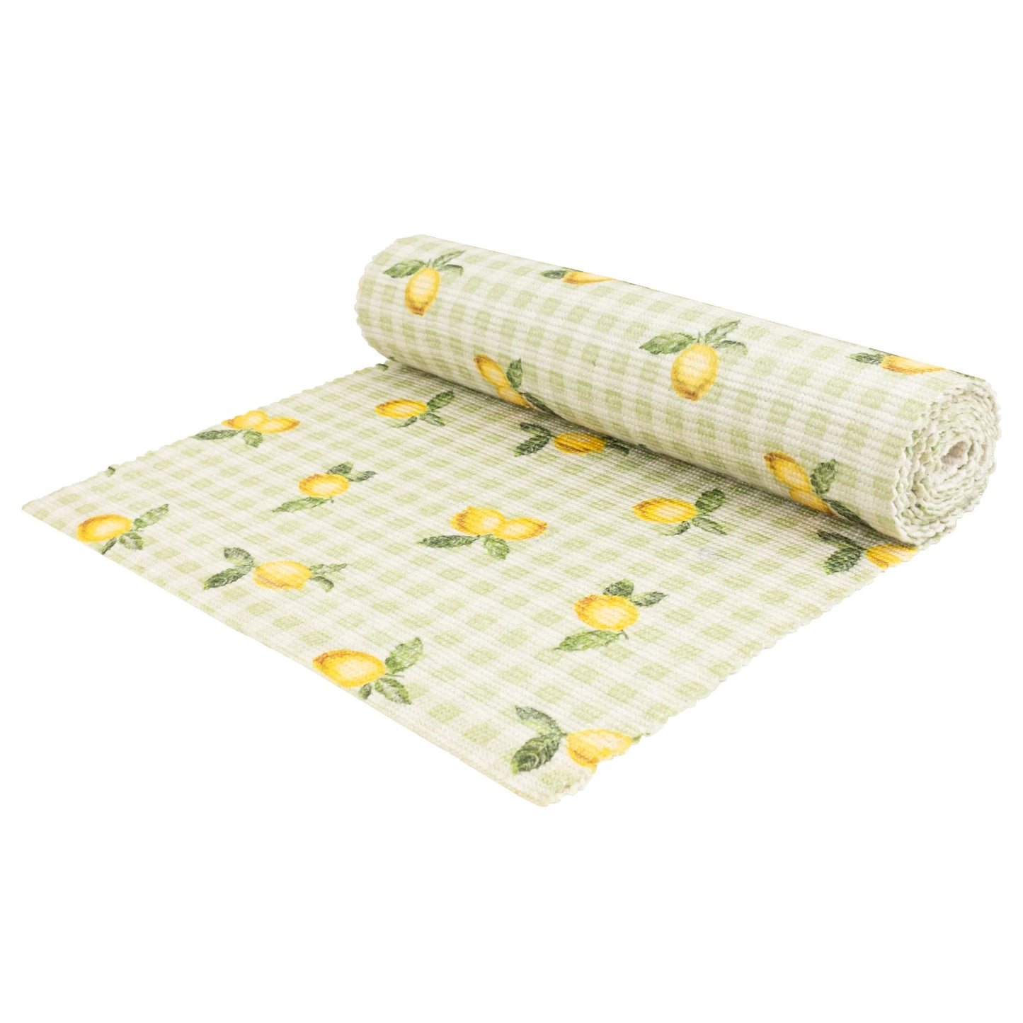 Furn Fruits Lemons Indoor/Outdoor Table Runner - Sage
