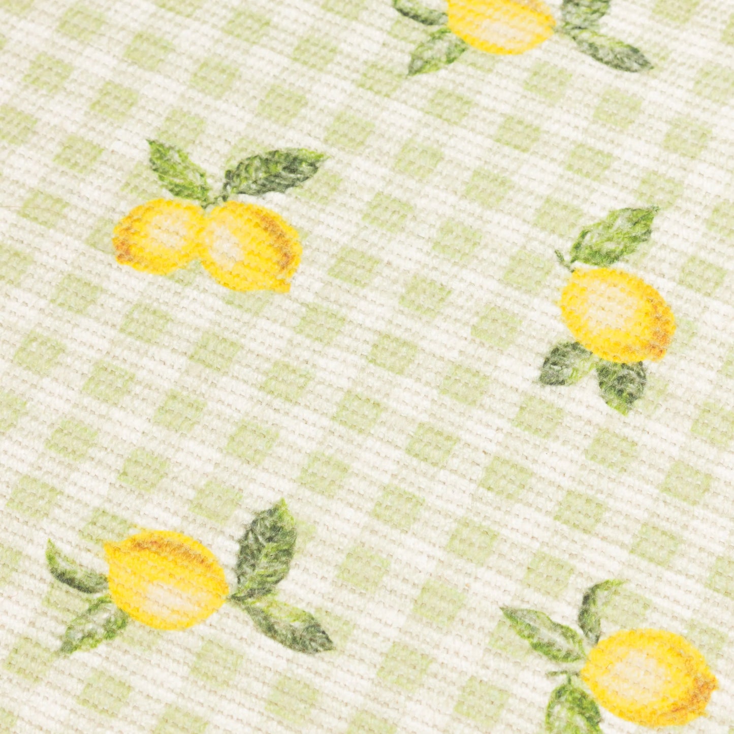 Furn Fruits Lemons Indoor/Outdoor Table Runner - Sage