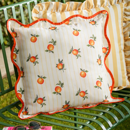 Furn Fruits Oranges Outdoor Cushion - Yellow