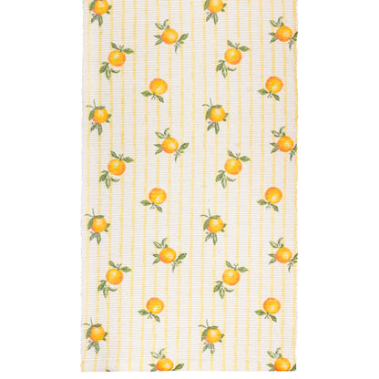 Furn Fruits Oranges Indoor/Outdoor Table Runner - Yellow