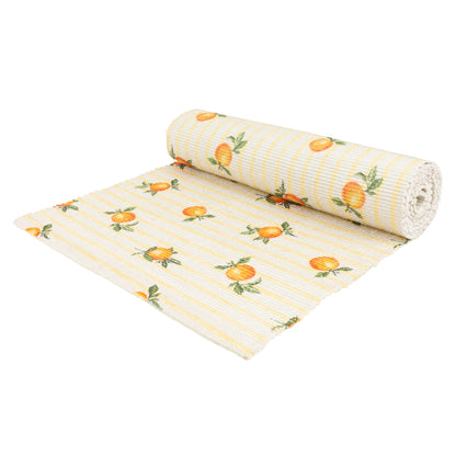 Furn Fruits Oranges Indoor/Outdoor Table Runner - Yellow