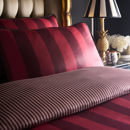 Laurence Llewelyn-Bowen Festivo Circus Stripe Duvet Cover Set - Red