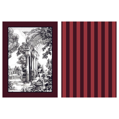 Laurence Llewelyn-Bowen Festivo Tea Towel (2 Pack) - Red