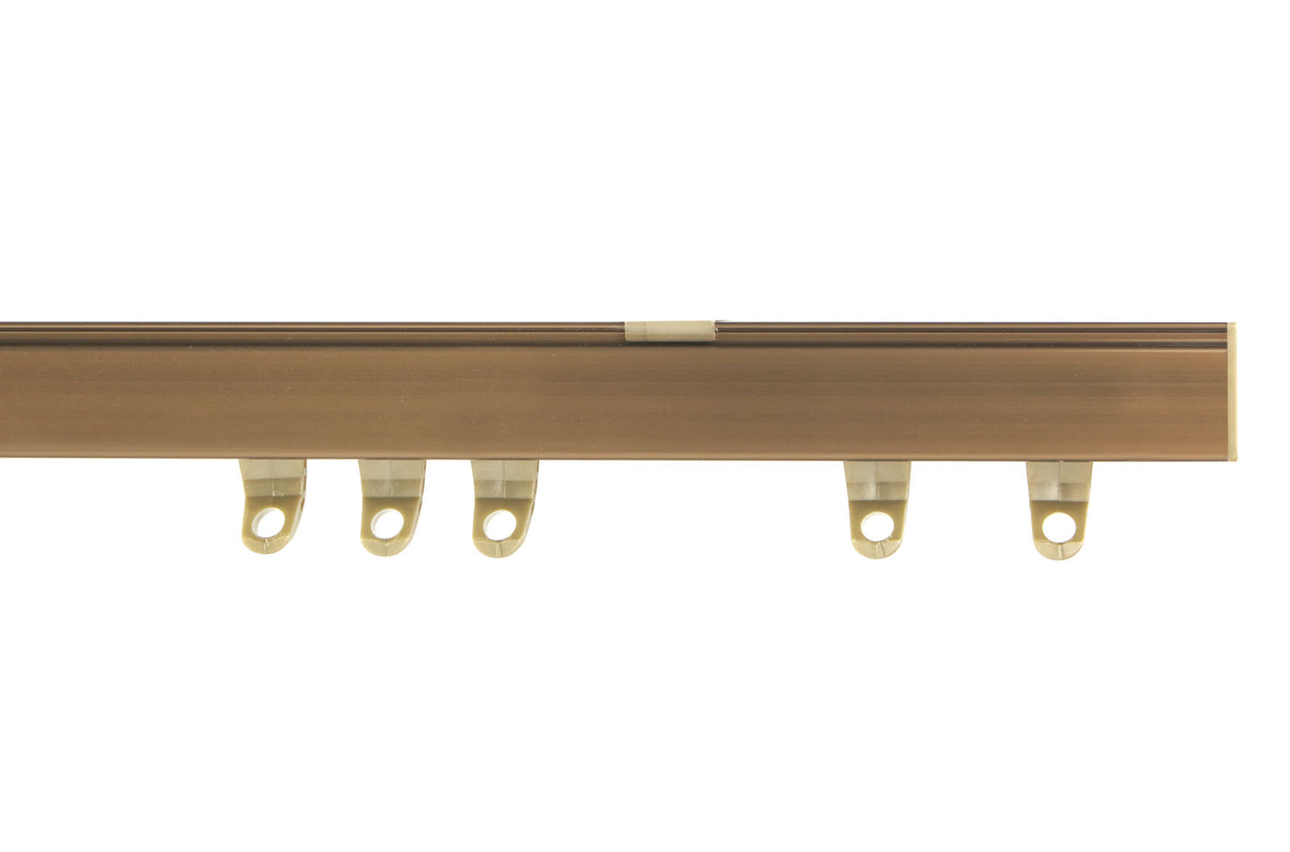Speedy Fineline Bendable Metal Curtain Track - Antique Brass