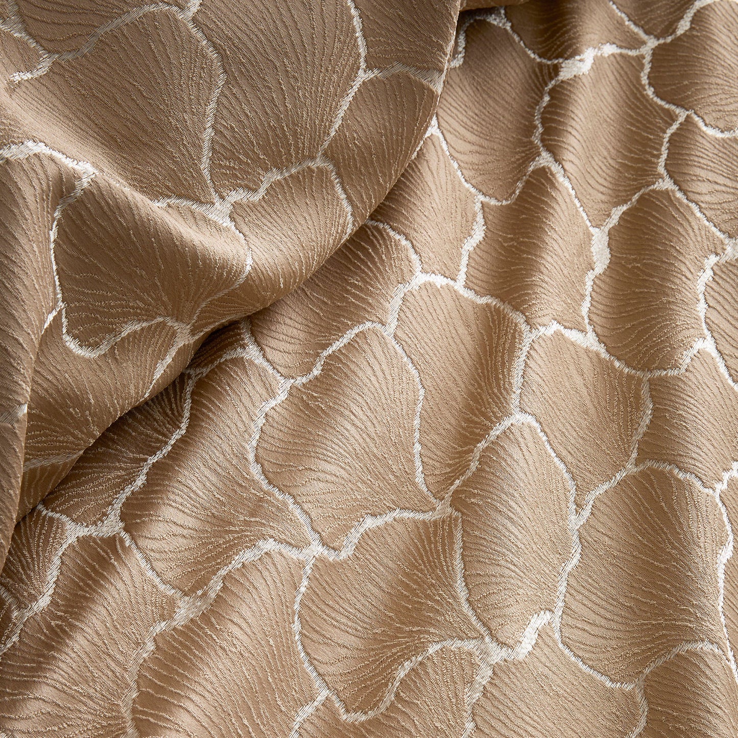 Ginko Jacquard Duvet Cover Set in Natural - Duvet Cover Set - Soiree