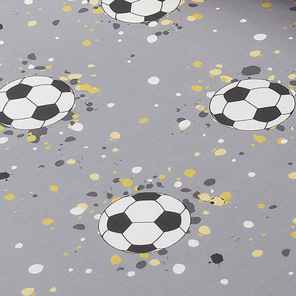 Goal 25cm Fitted Bed Sheet by Bedlam in Gold - 25cm Fitted Bed Sheet - Bedlam