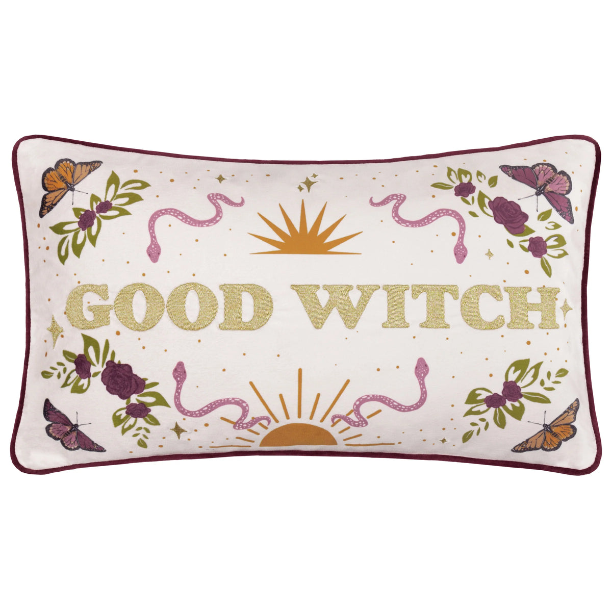 Furn Good Witch Cushion - Angel White