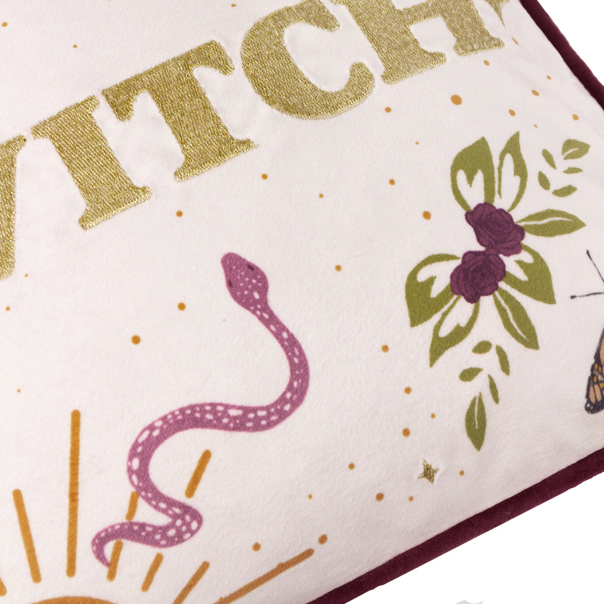 Furn Good Witch Cushion - Angel White