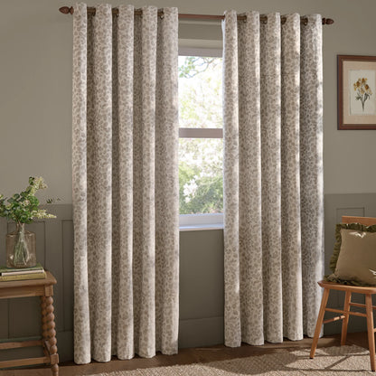 Wylder Grace Leaf Eyelet Curtains - Natural