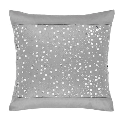 Catherine Lansfield Glitzy Filled Cushion - Grey