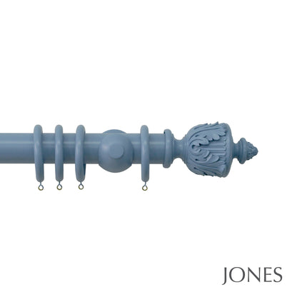 Jones Estate Acanthus 48mm Wooden Curtain Pole - Regatta